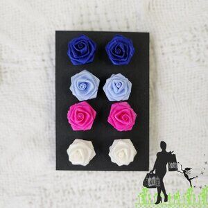 BFD Vintage Rose Stud Earring Set